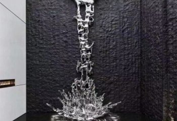 浪花雕塑優價，鋼管組合，鏡面浪花雕塑異型