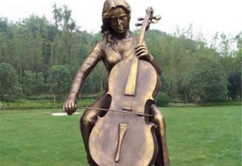 彈古箏雕塑供求，景區案例，民俗人物雕塑精選