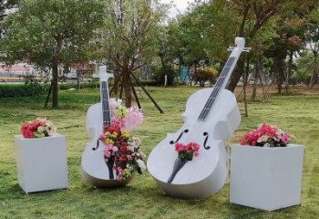 提琴雕塑批發，水景雕塑，不銹鋼提琴雕塑供求