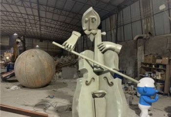 提琴雕塑制造，廣場雕塑，制造不銹鋼提琴雕塑