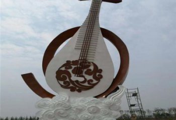 小提琴雕塑供求，中式工藝，不銹鋼小提琴雕塑廠