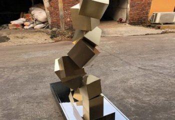 幾何體雕塑承接,鍛造工藝,不銹鋼幾何體雕塑制作