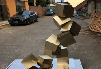 幾何體雕塑精選,美陳雕塑,不銹鋼幾何體雕塑訂做