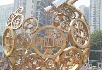 空心球雕塑定做，公園小品，鏤空空心球雕塑精選