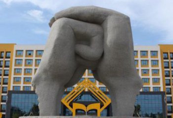 拳頭雕塑訂做特供，室外軟裝，不銹鋼拳頭雕塑供應