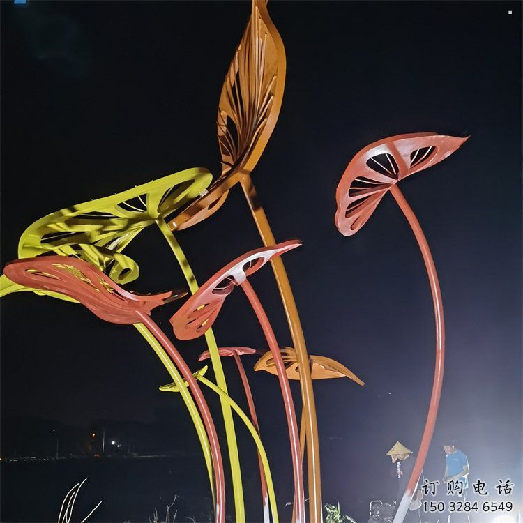 芭蕉葉雕塑精選，歐式風格，不銹鋼芭蕉葉雕塑指用