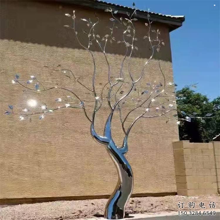 樹雕塑定制，景觀雕塑，不銹鋼樹雕塑預(yù)定