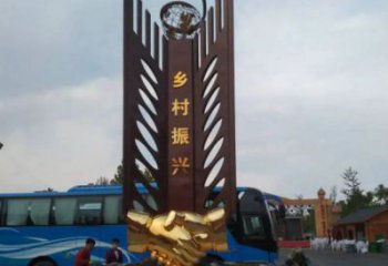 握手雕塑生產商,地標擺件,不銹鋼握手雕塑生產