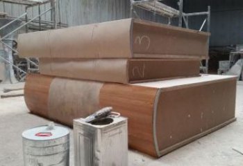 疊書雕塑提供，露天雕塑，鑄銅疊書雕塑生產承接