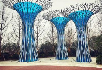 鏤空樹雕塑工廠選用，街道標識，烤漆鏤空樹雕塑制作
