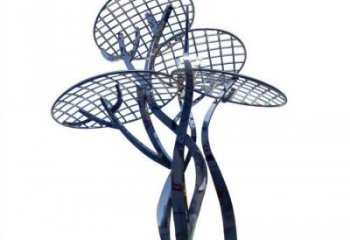 蘑菇樹雕塑廠家，標識雕塑，鏤空蘑菇樹雕塑供給