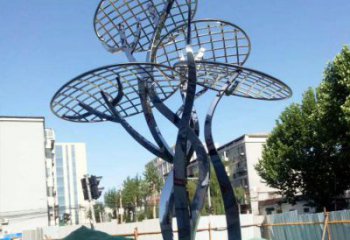 蘑菇樹雕塑精品，景觀概念，現代鏤空蘑菇樹雕塑通用