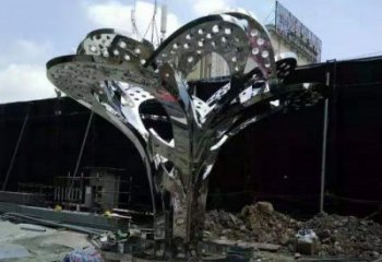 鏡面樹葉雕塑選用，透雕系列，現(xiàn)代不銹鋼鏡面樹葉雕塑優(yōu)價(jià)