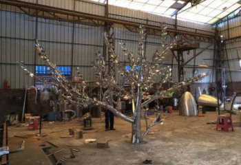 楓樹(shù)雕塑優(yōu)選,街頭藝術(shù),不銹鋼楓樹(shù)雕塑精選