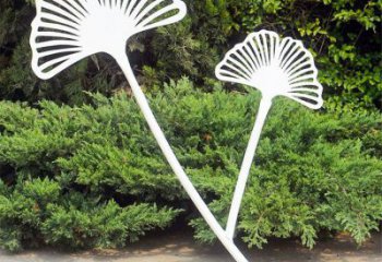 銀杏葉雕塑生產(chǎn)，街頭雕塑，不銹鋼銀杏葉雕塑供需