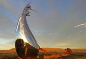 水滴雕塑通用，花園小品，廣場鏡面水滴雕塑優價