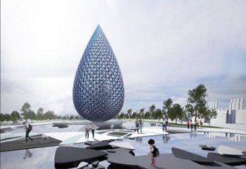 住宅小區(qū)水珠雕塑