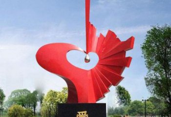 愛心雕塑制造商,城市雕塑,不銹鋼愛心雕塑觀賞型