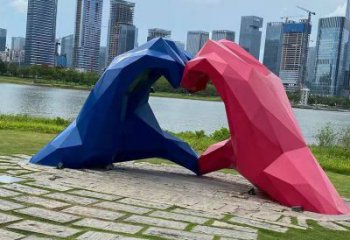 步行街愛心雕塑