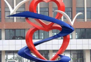 心心相印雕塑供求,藝術(shù)雕塑,美陳景觀雕塑制造商