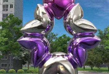 心心相印雕塑制作,村標(biāo)概念,鍛鋼雕塑專供