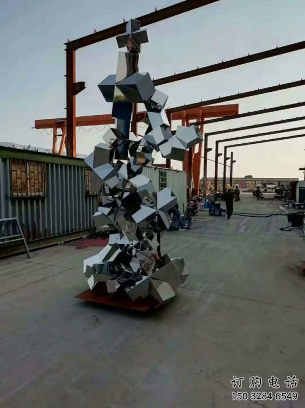 農(nóng)村景觀石雕塑，鏤空景觀雕塑，抽象效果