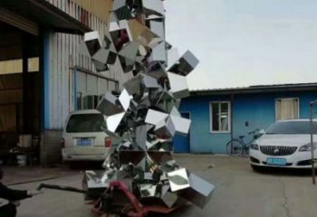 校園景觀石雕塑，拉絲景觀雕塑，抽象主題