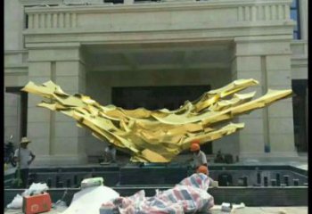 廣場絲帶雕塑供求,露天雕塑,不銹鋼絲帶雕塑標準