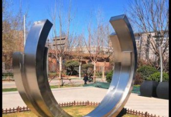 月亮船雕塑供需,標識雕塑,不銹鋼月亮船雕塑制造商