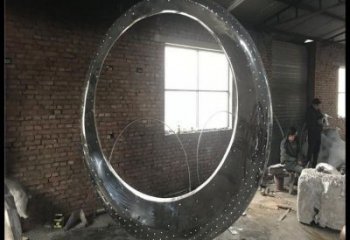 制造月亮船雕塑專供,地標擺件,不銹鋼月亮船雕塑訂做