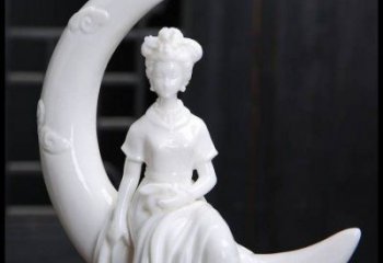 月亮雕塑制造,校園雕塑,戶外月亮仙子雕塑展品