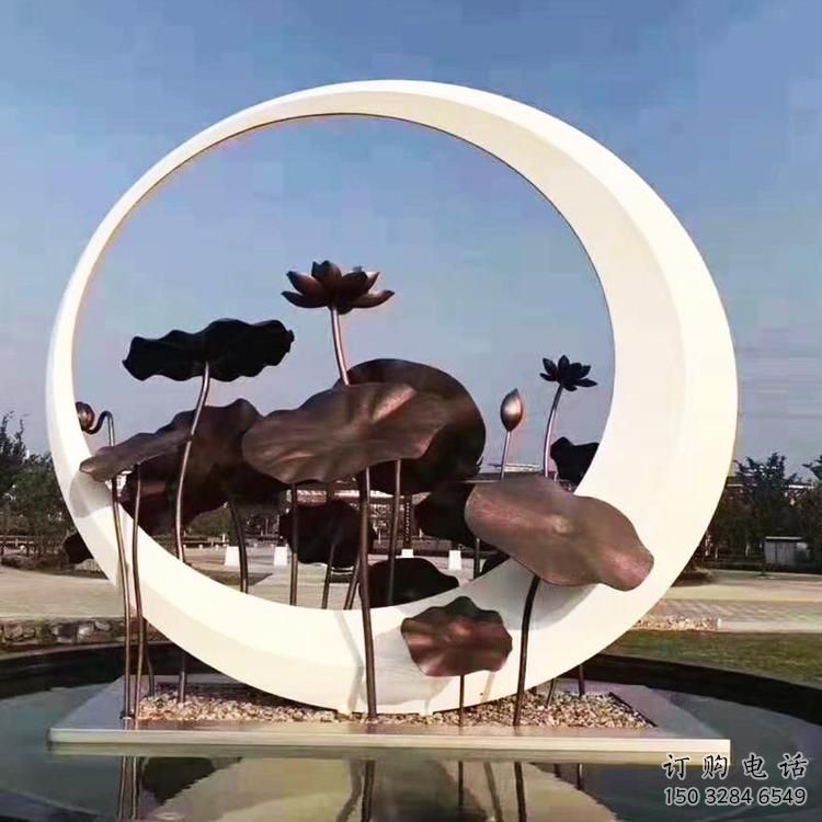 圓環(huán)雕塑供求，白鋼構件，不銹鋼圓環(huán)雕塑觀賞型