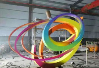 雙環(huán)雕塑供給，校園雕塑，不銹鋼雙環(huán)雕塑工藝供求