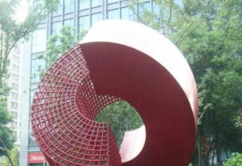 圓環雕塑選定，景觀雕塑，烤漆圓環雕塑生產商