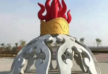 公園火苗雕塑