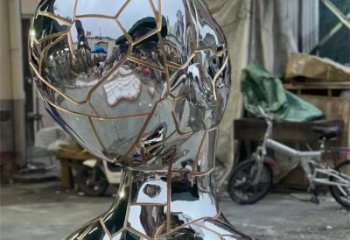 白鋼人頭像雕塑提供，美陳雕塑，鏡面人頭像雕塑承接