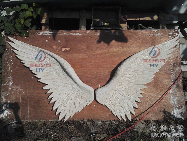 景觀鳥翅雕塑精選，陸地擺件，公園不銹鋼鳥翅雕塑精品