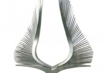 翅膀雕塑，鏤空景觀雕塑，西方擺件