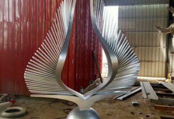 景觀鳥翅雕塑通用，花園小品，不銹鋼鳥翅雕塑優價