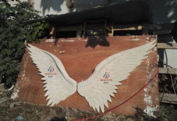 鳥翅雕塑批發，拉絲工藝，不銹鋼鳥翅雕塑承接