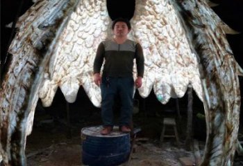 鳥翅雕塑優(yōu)選，多彩藝術，不銹鋼鳥翅雕塑選用