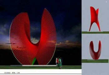 鳥翅雕塑造型供需，廣場雕塑，不銹鋼鳥翅雕塑選用