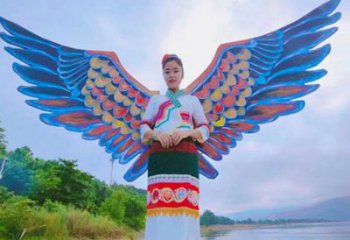 羽翼雕塑精品，白鋼構件，不銹鋼羽翼雕塑供求