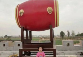 戶外鑼鼓雕塑通用，多彩藝術，不銹鋼鑼鼓雕塑供應