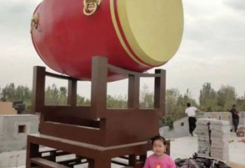 商場鑼鼓雕塑常用，公園小品，房地產不銹鋼鑼鼓雕塑生產商