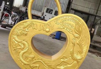 景觀鎖子雕塑供需，彩鋼制作，大型不銹鋼鎖子雕塑公司