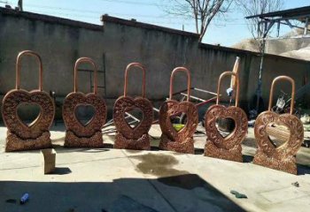 金屬鎖子雕塑通用，城市雕塑，彩色鎖子雕塑指用