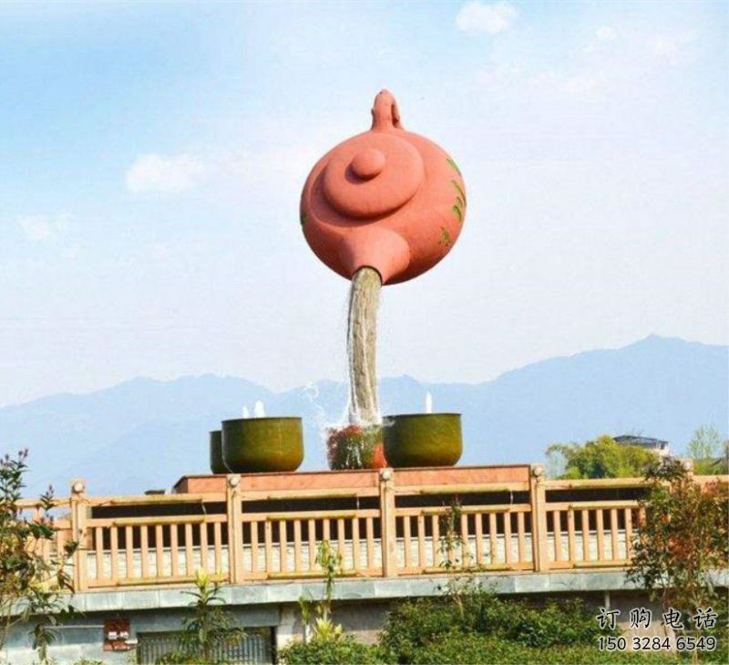 黃山公園天壺雕塑工廠，不銹鋼材質，圓雕形式