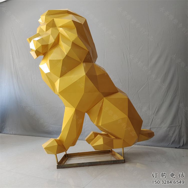 六盤水獅子雕塑服務商，動物雕塑，不銹鋼獅子雕塑制作