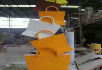 百色烤漆挎包雕塑制造商，室外軟裝，景觀挎包雕塑制作